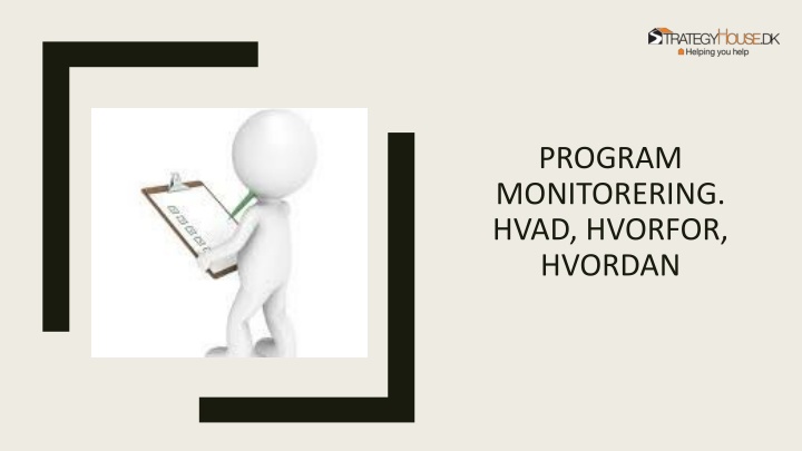 program monitorering hvad hvorfor hvordan