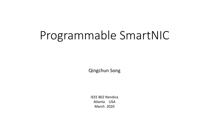 programmable smartnic