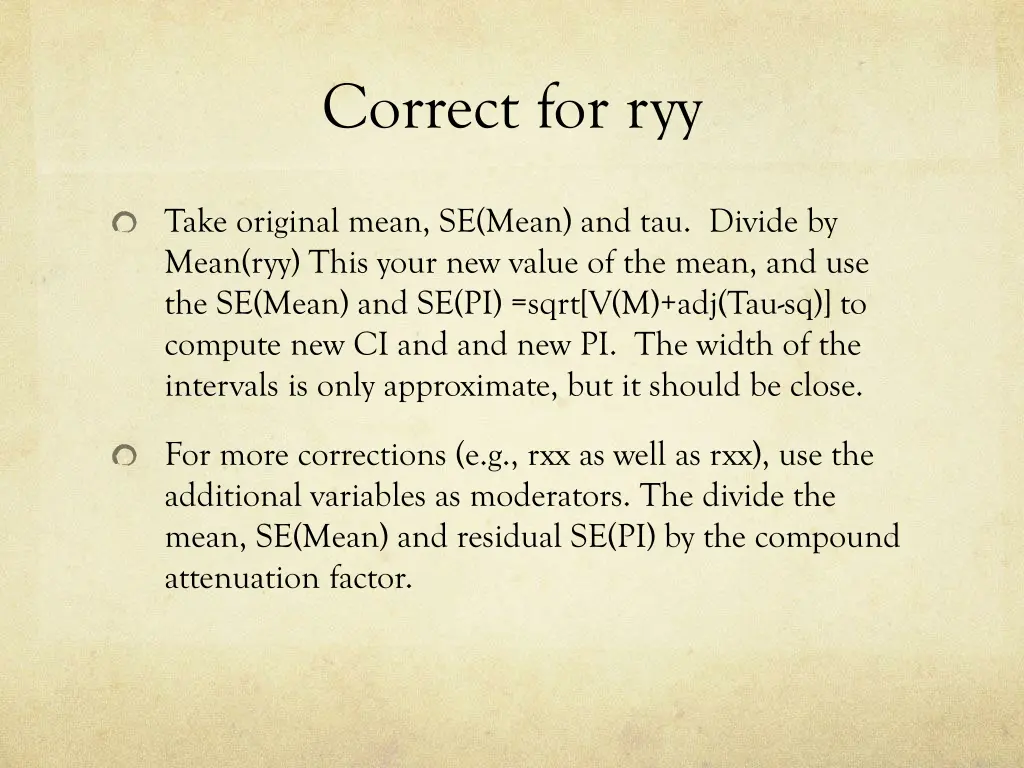 correct for ryy 1