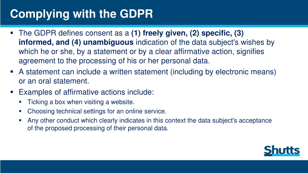 complying with the gdpr
