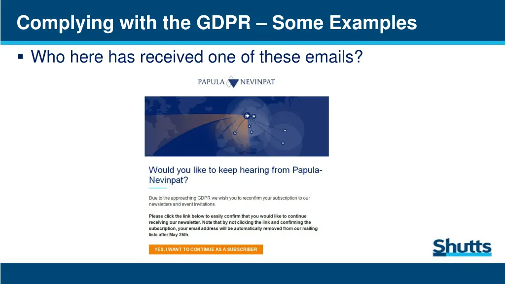 complying with the gdpr some examples