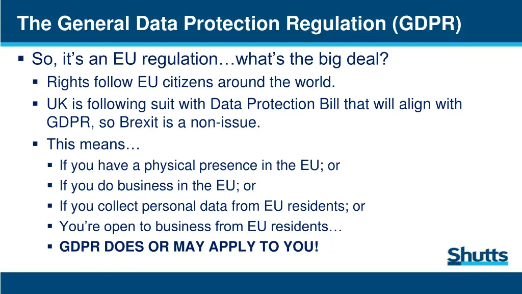 the general data protection regulation gdpr 1