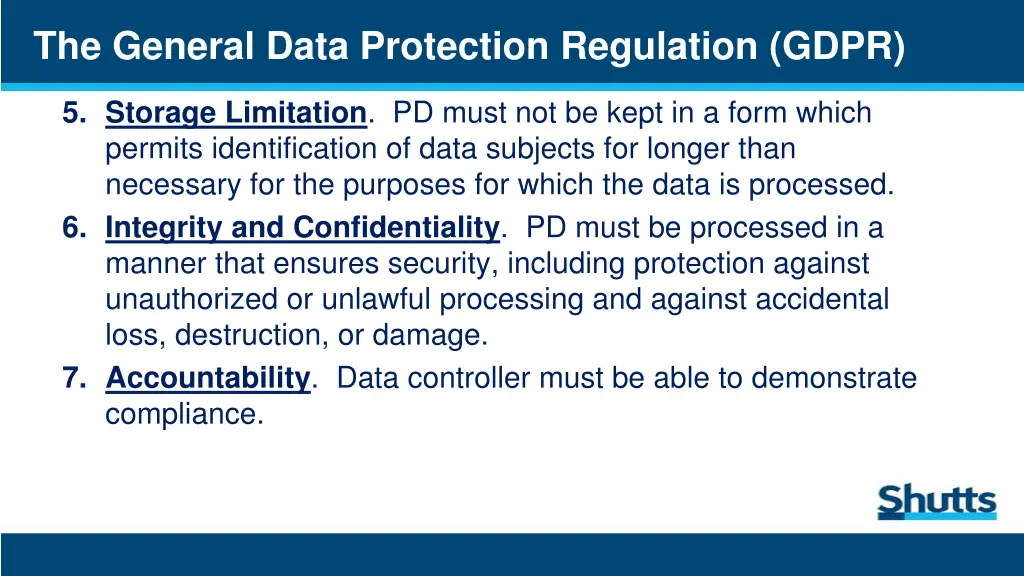 the general data protection regulation gdpr 8