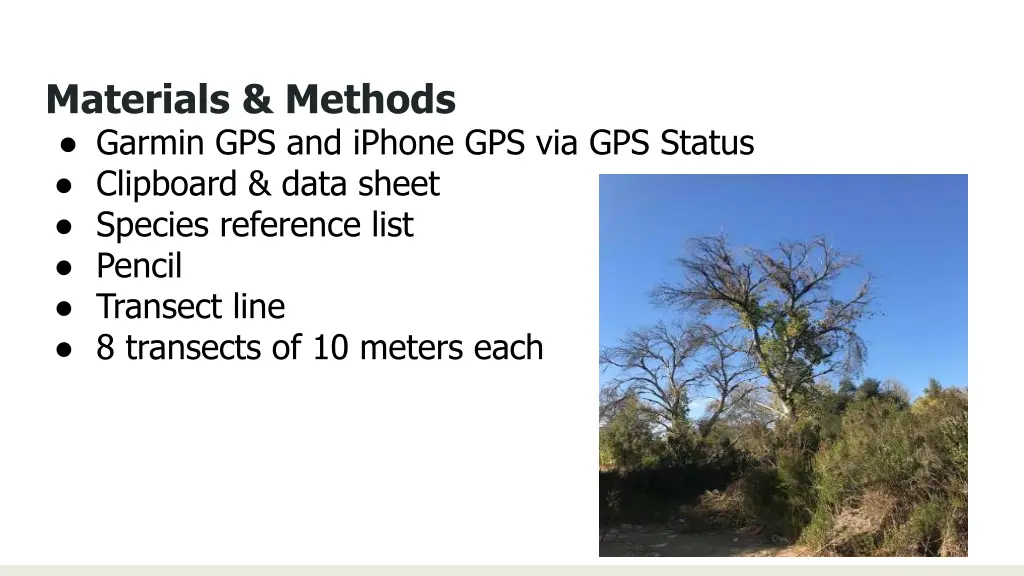 materials methods garmin gps and iphone