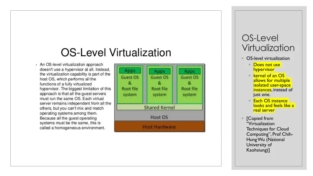 os level virtualization os level virtualization
