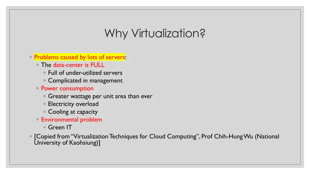 why virtualization 1