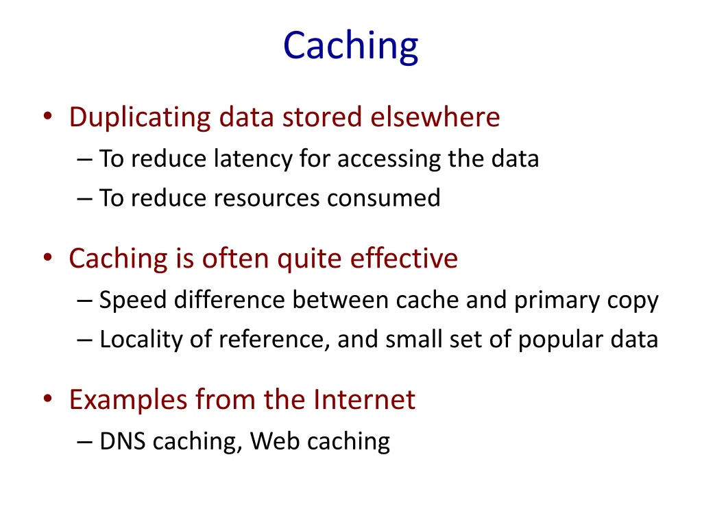 caching