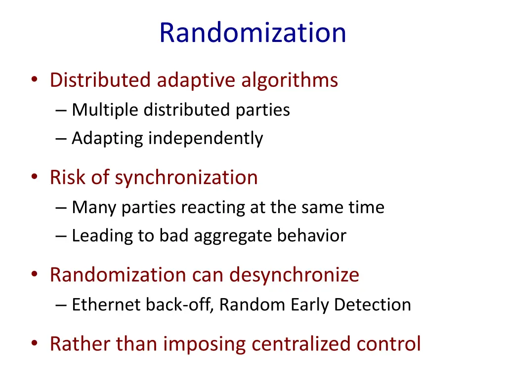randomization