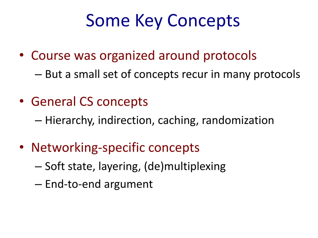 some key concepts