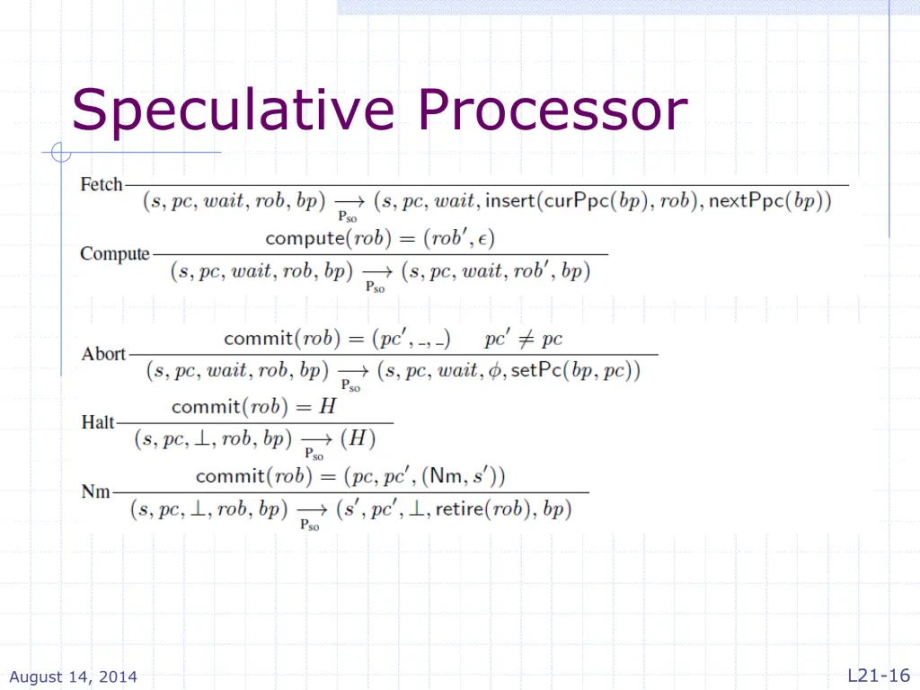 speculative processor