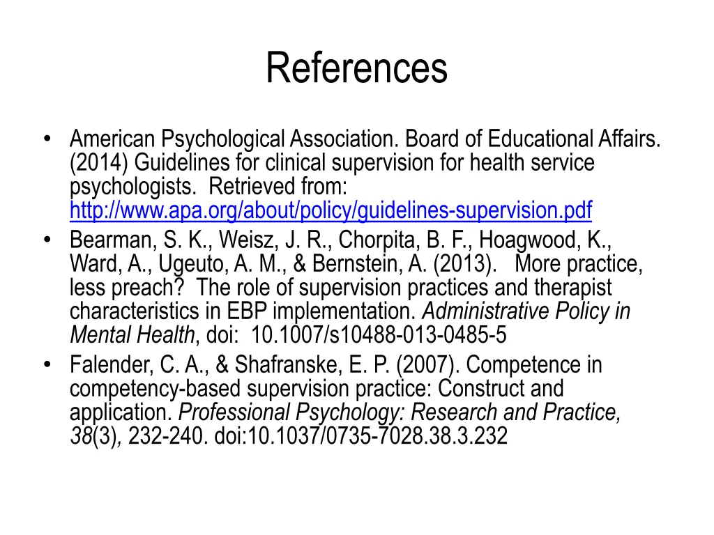 references