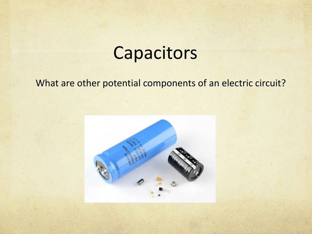 capacitors