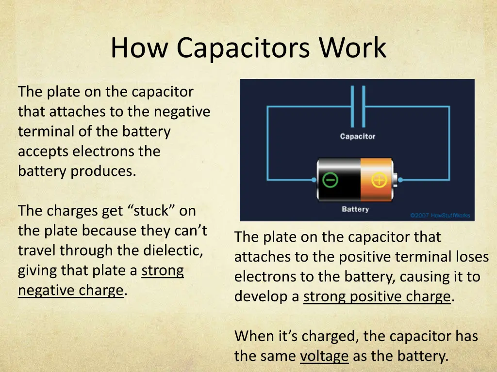 how capacitors work