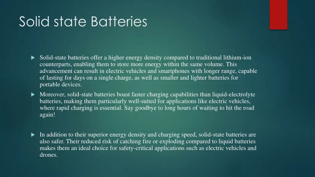 solid state batteries