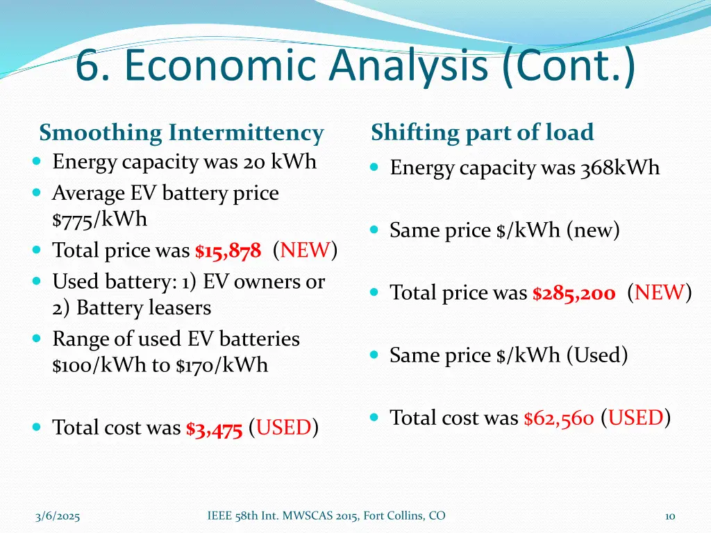 6 economic analysis cont