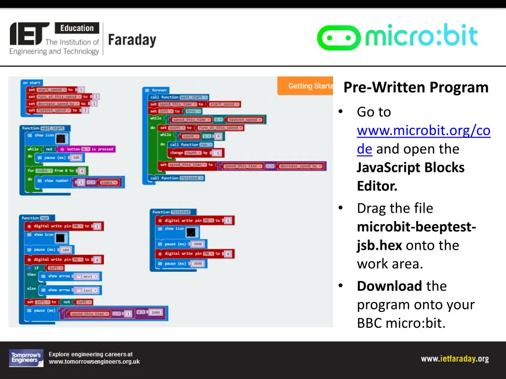 pre written program