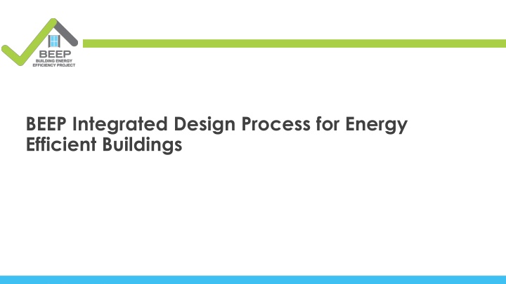 beep integrated design process for energy