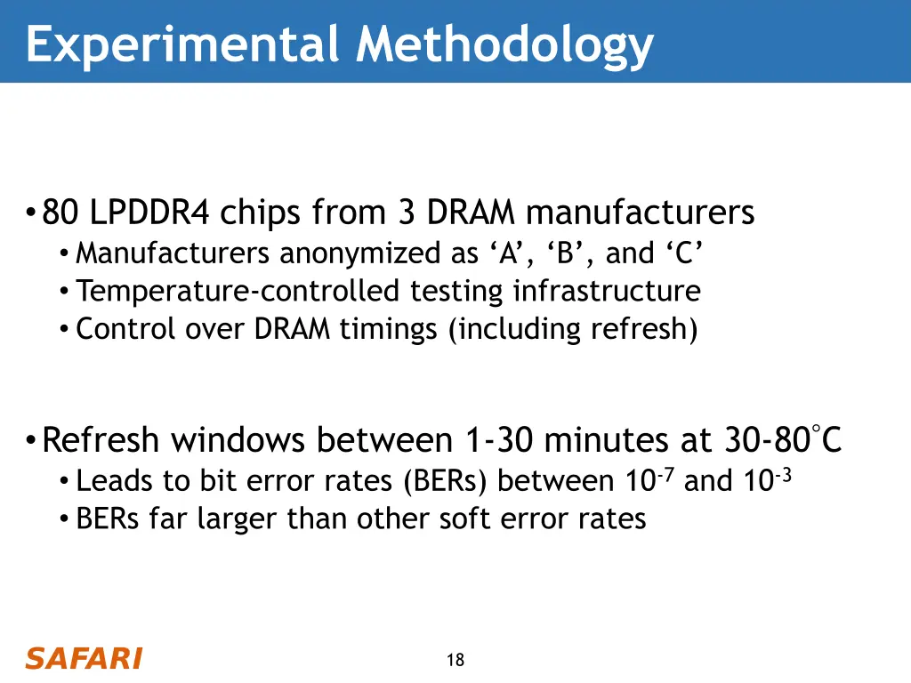 experimental methodology