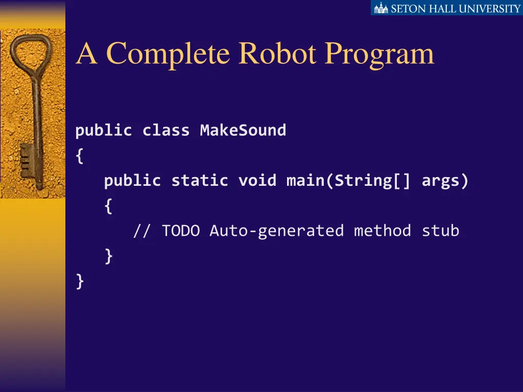 a complete robot program 1