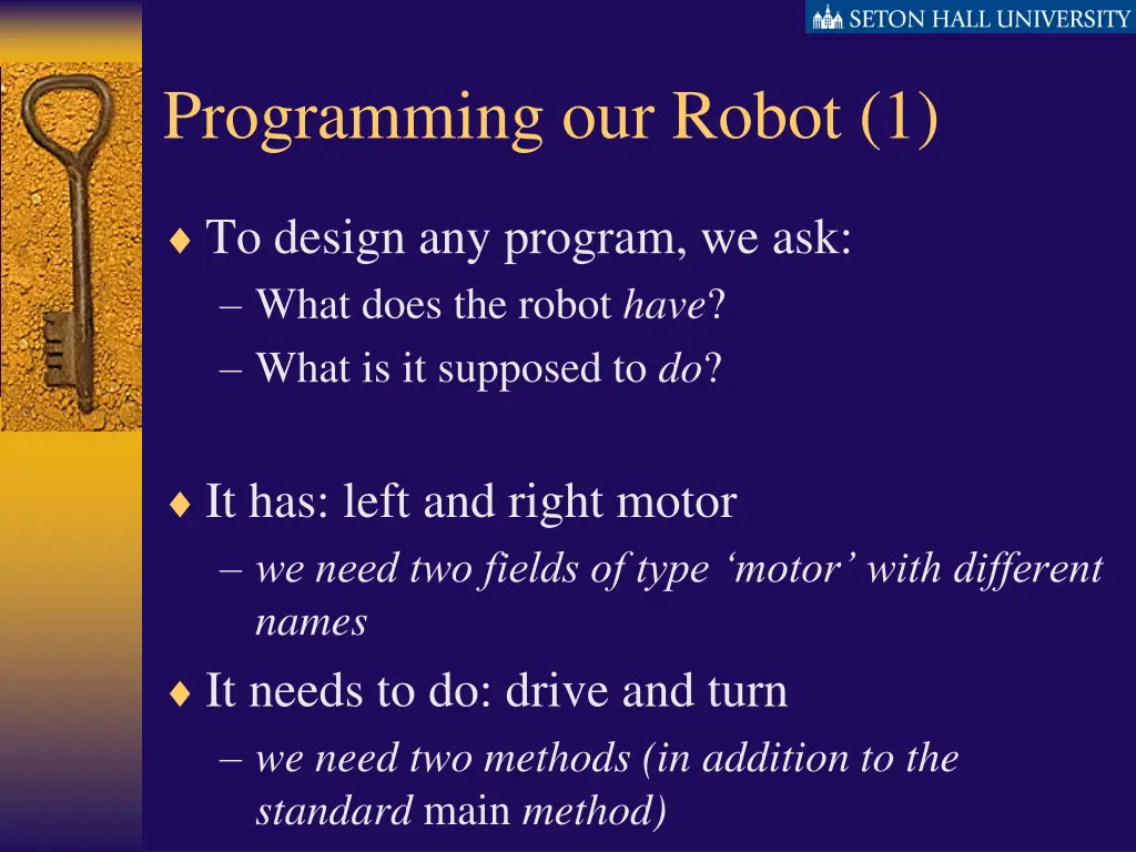 programming our robot 1