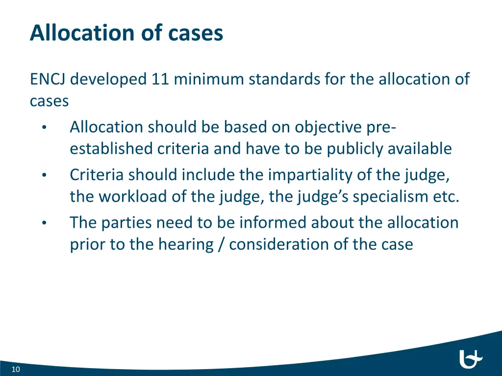 allocation of cases 1