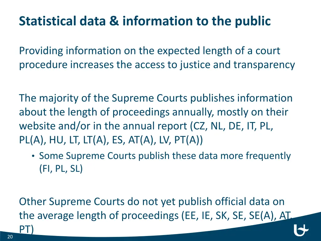 statistical data information to the public