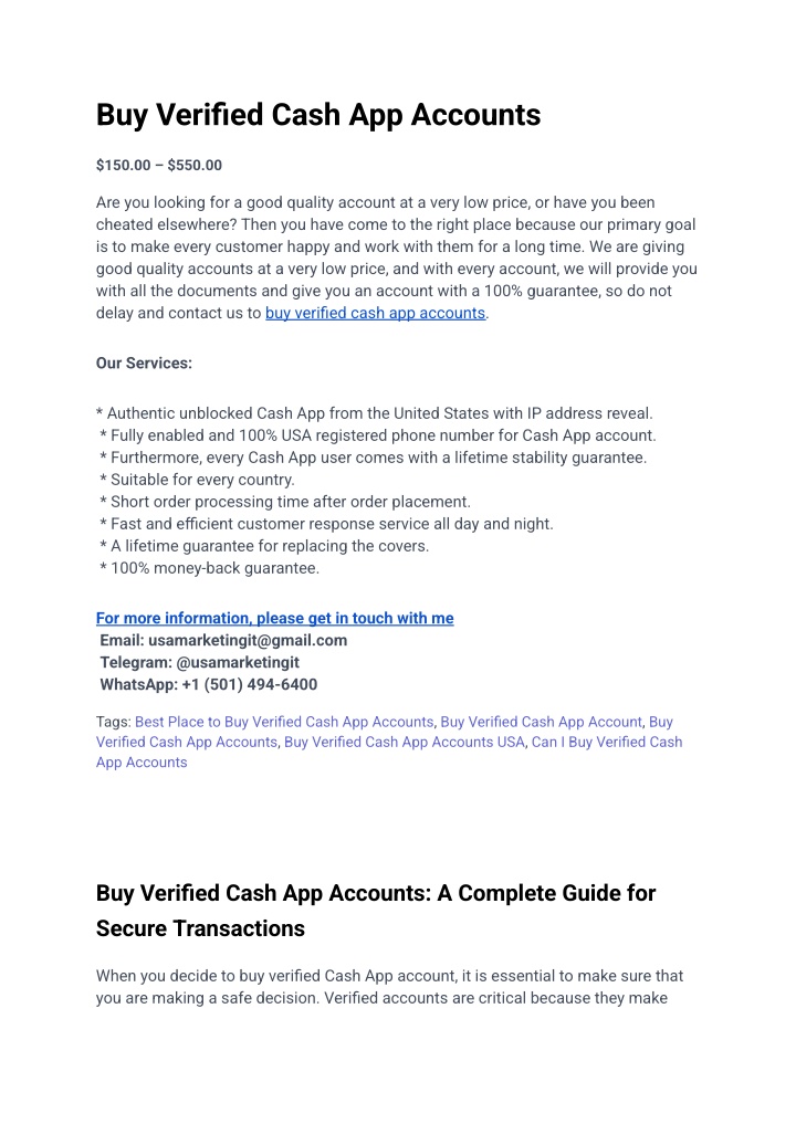 buy verified cash app accounts