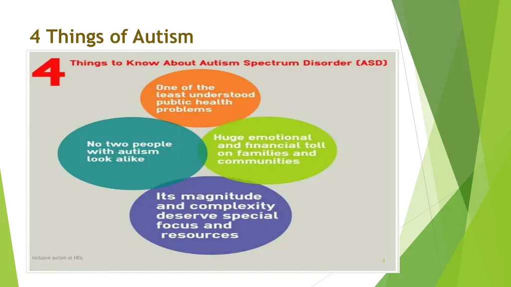 4 things of autism