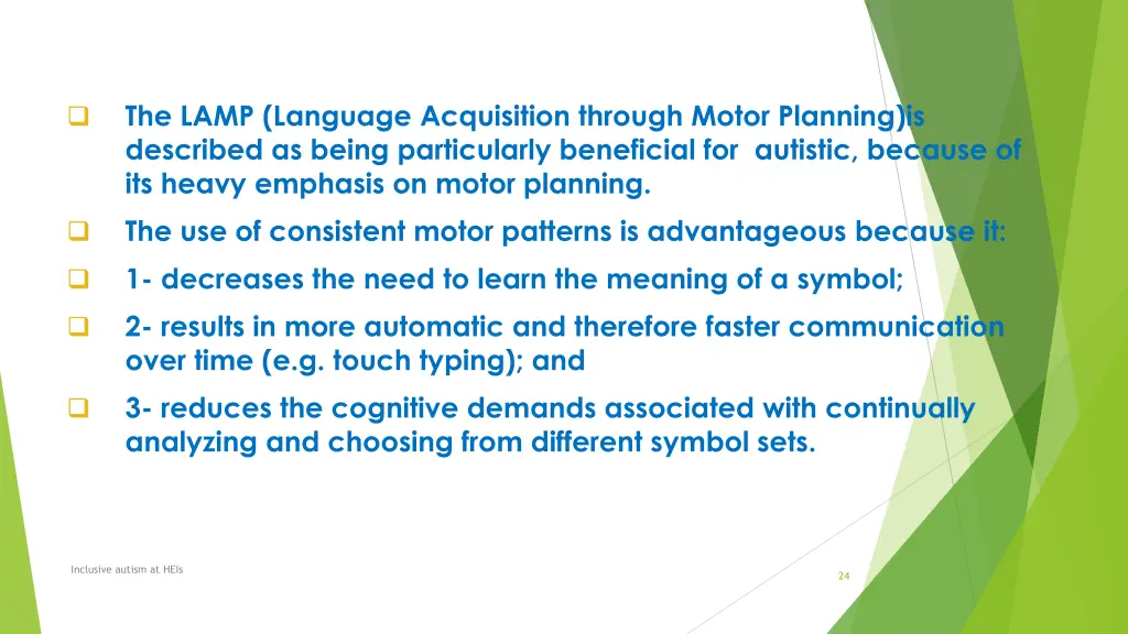 the lamp language acquisition through motor
