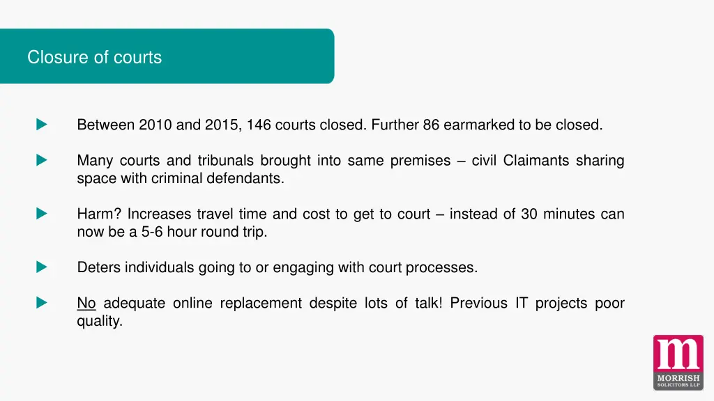 closure of courts