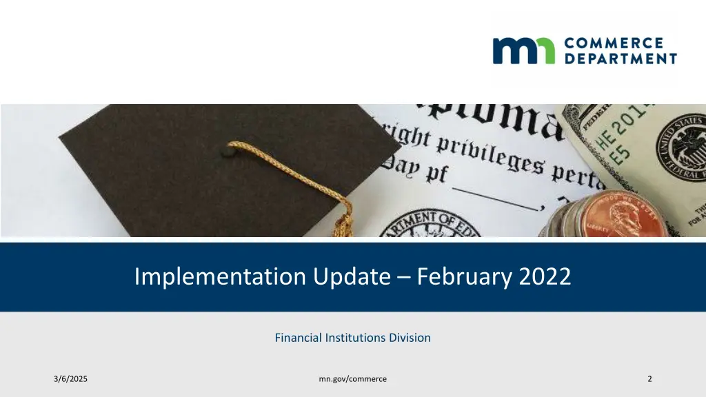implementation update february 2022