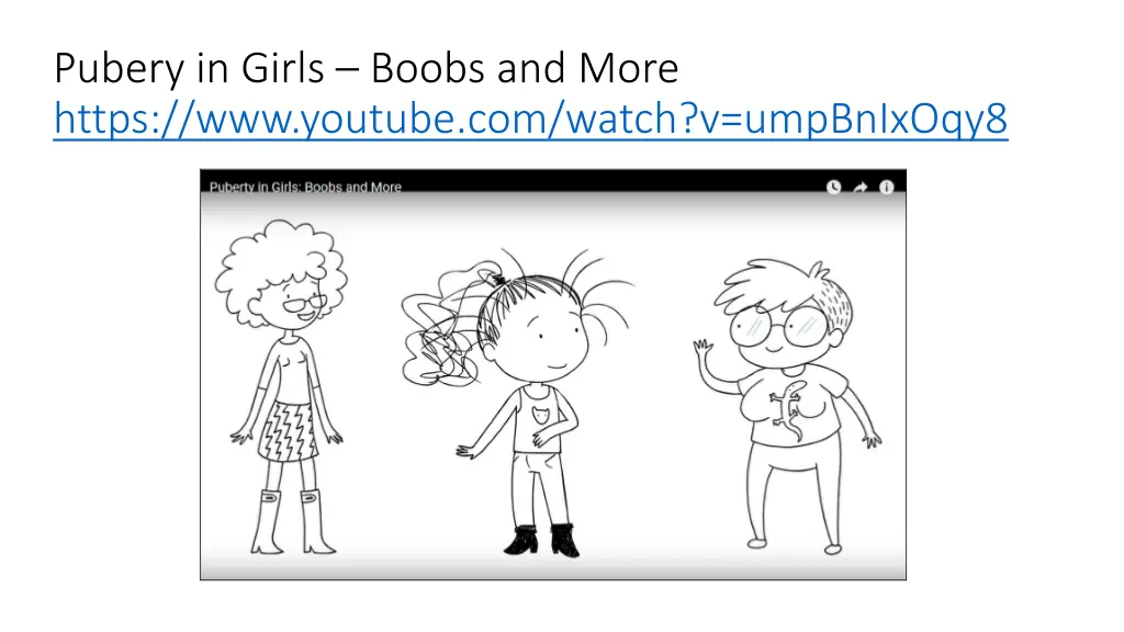 pubery in girls boobs and more https www youtube