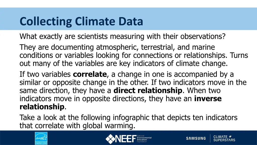 collecting climate data what exactly