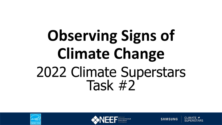 observing signs of climate change 2022 climate