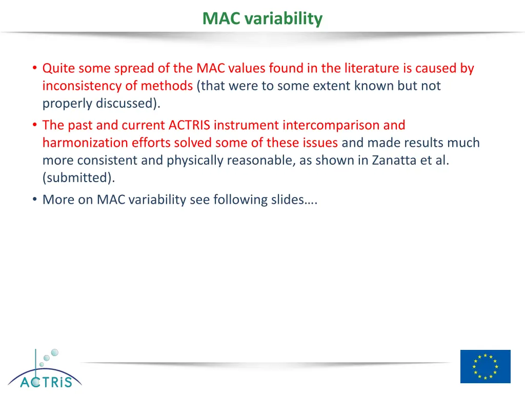 mac variability