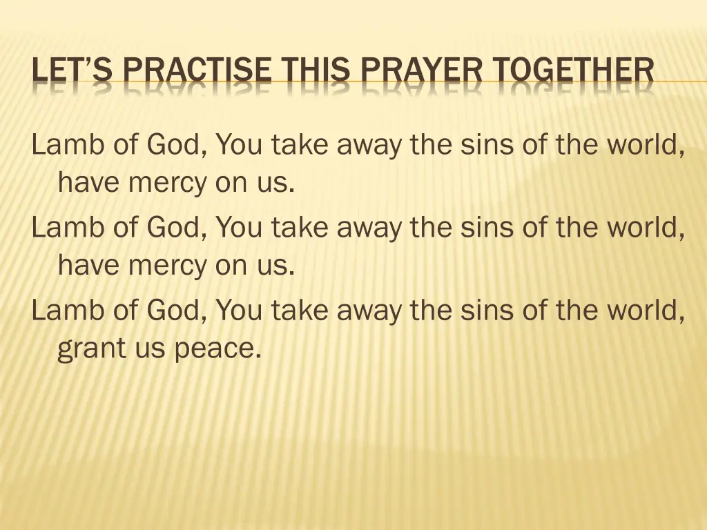 let s practise this prayer together