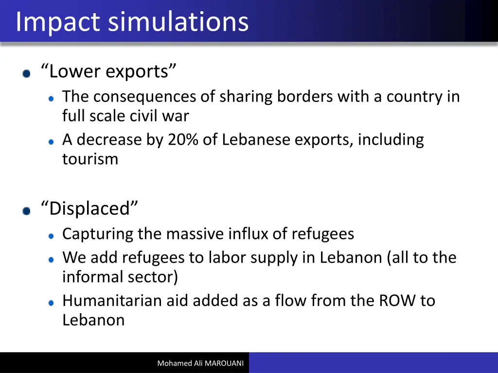impact simulations