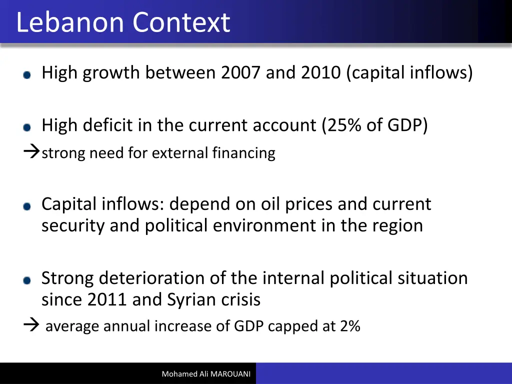 lebanon context