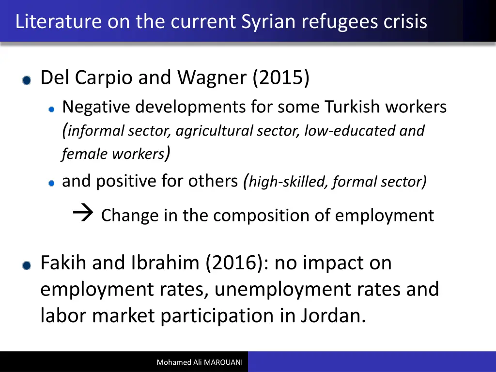 literature on the current syrian refugees crisis
