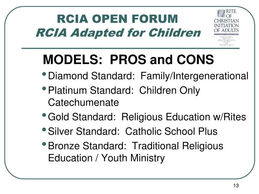 rcia open forum rcia adapted for children 11