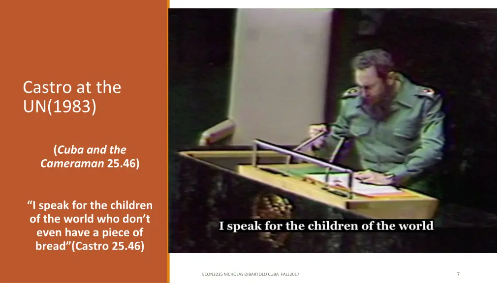 castro at the un 1983