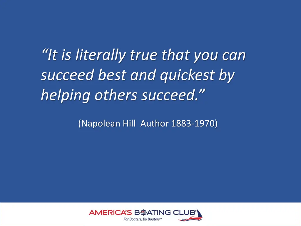 it is literally true that you can succeed best