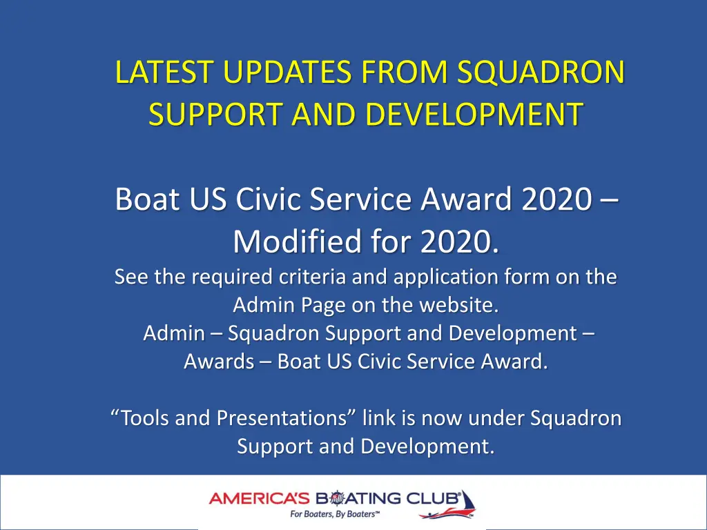 latest updates from squadron support