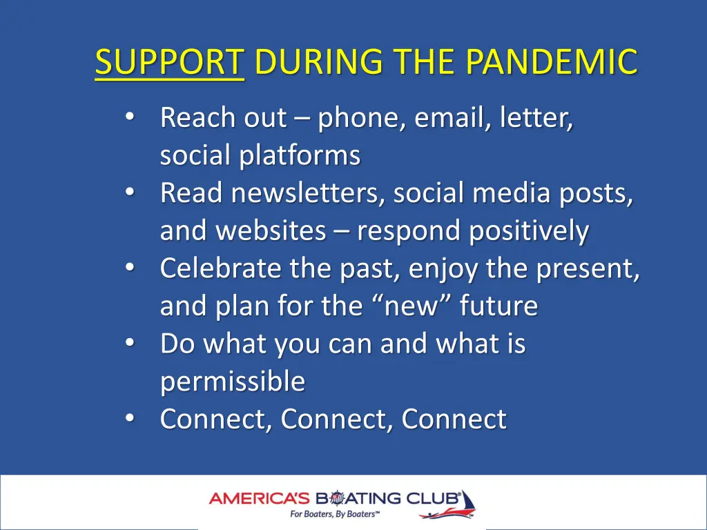support during the pandemic reach out phone email