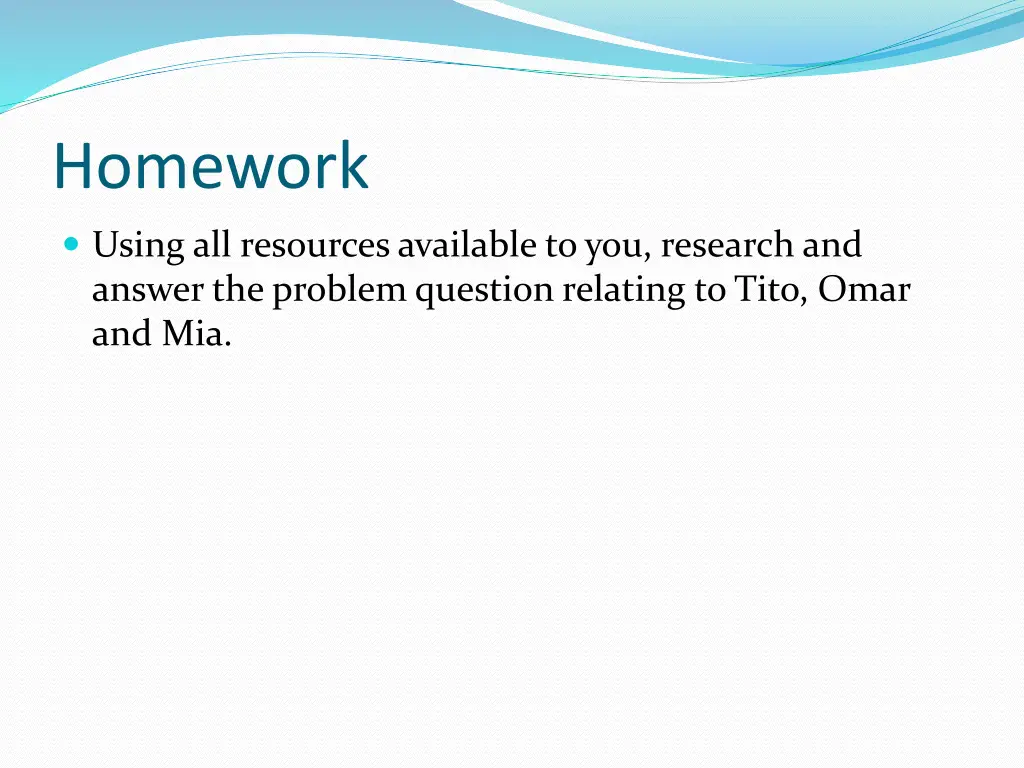 homework