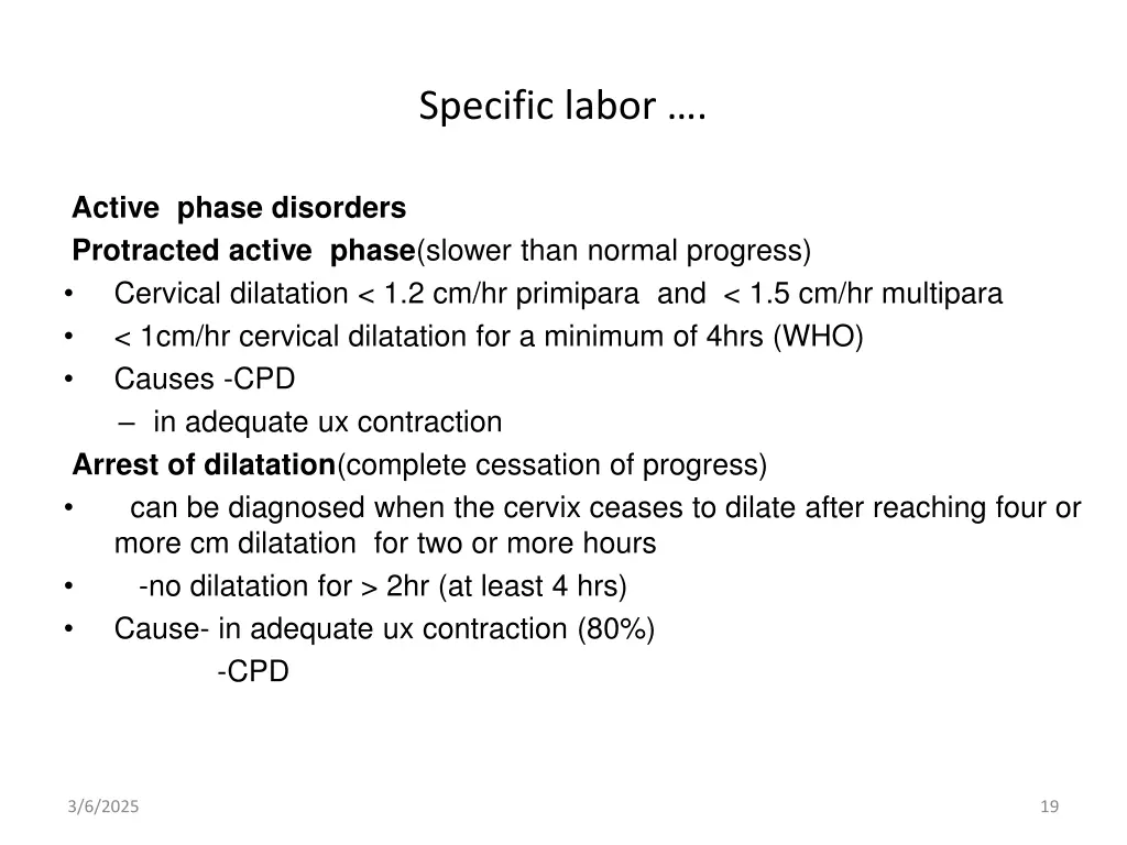 specific labor