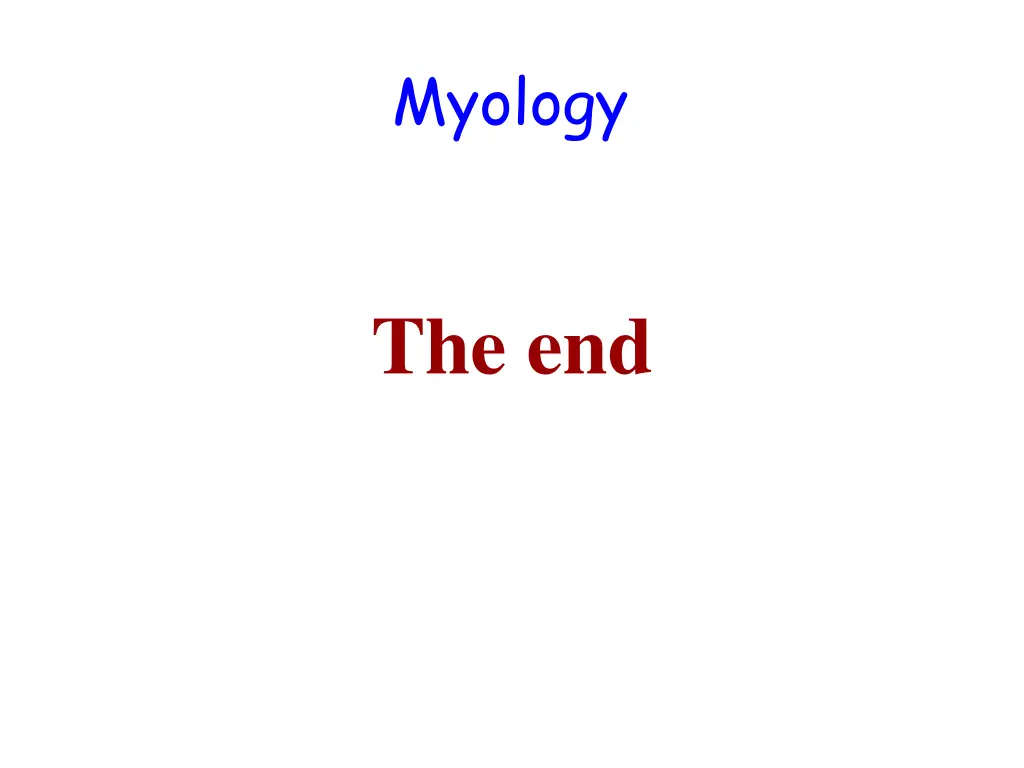myology 1