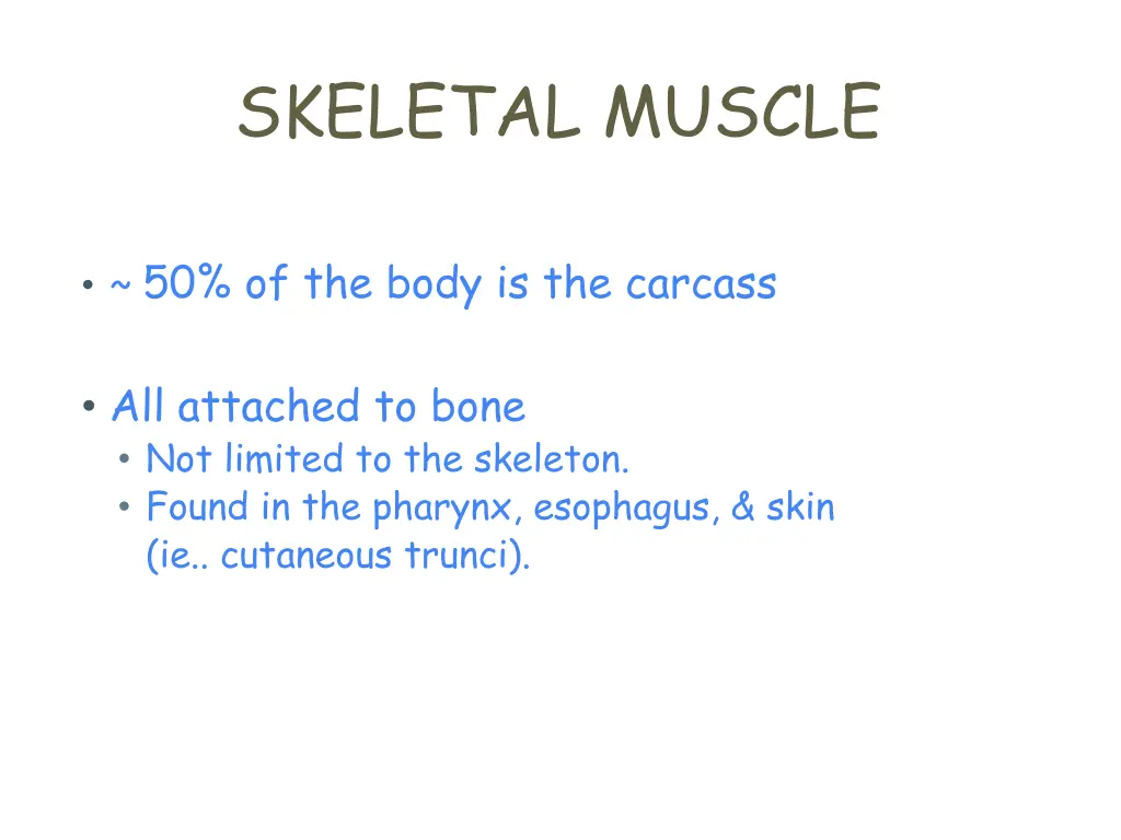 skeletal muscle