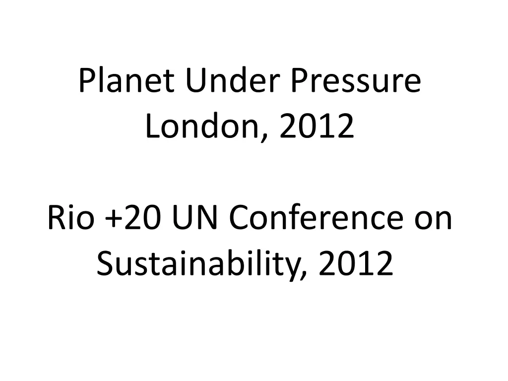 planet under pressure london 2012 1