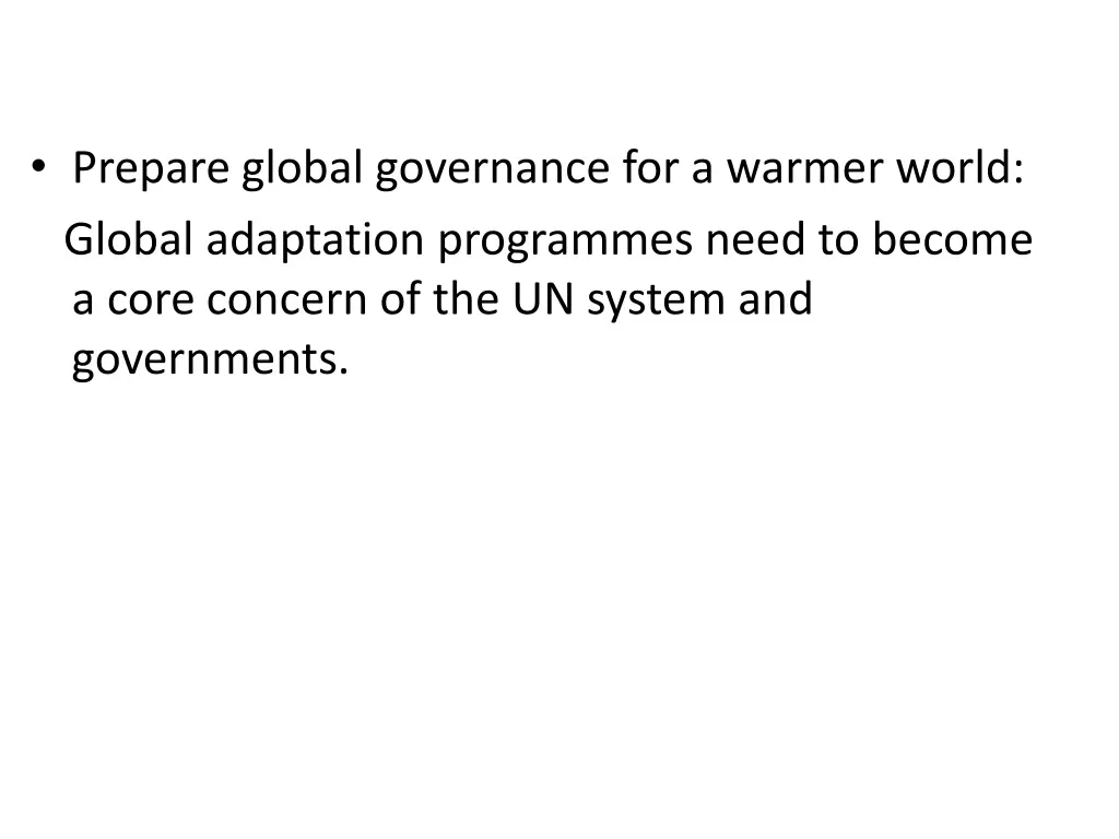 prepare global governance for a warmer world 1